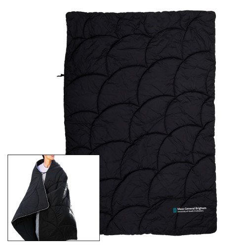  Black Wearable Camping Blanket - Mass General Brigham University of Health Professions