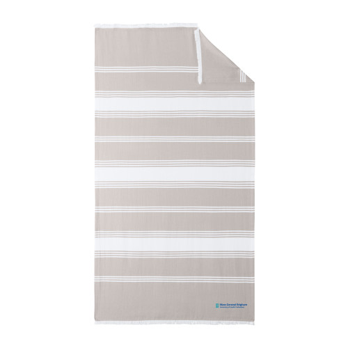  100% Cotton Sahara/White Beach Throw - Mass General Brigham University of Health Professions