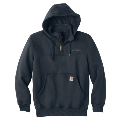  Carhartt Navy Rain Defender Paxton Hooded Zip Sweatshirt - Mass General Brigham University of Health Professions