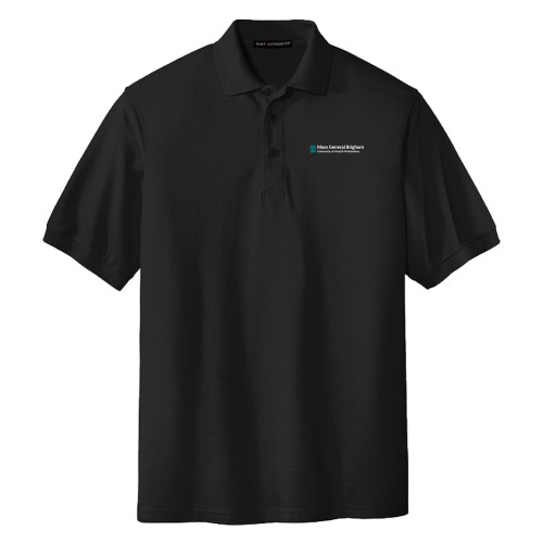  Extended Black Silk Touch Polo - Mass General Brigham University of Health Professions