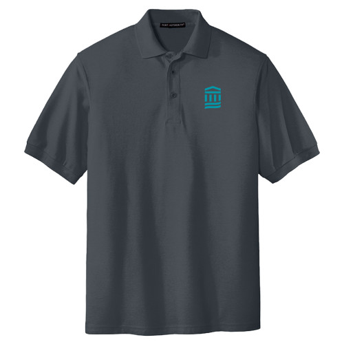  Extended Charcoal Silk Touch Polo - MGB Icon