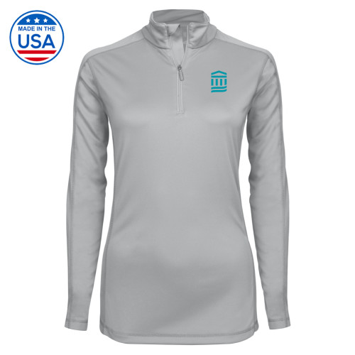  Syntrel Womens Platinum Interlock 1/4 Zip - MGB Icon