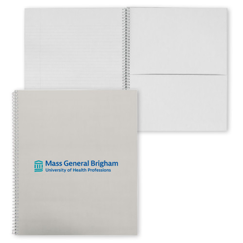  College Spiral Notebook w/Clear Coil - Mass General Brigham University of Health Professions