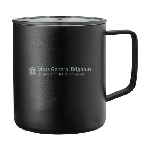  Rover Camp Vacuum Insulated Black Mug 14oz - Mass General Brigham University of Health ProfessionsEngraved