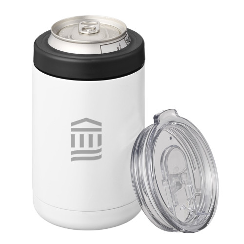  2 in 1 White Can Cooler Tumbler 12oz - MGB IconEngraved