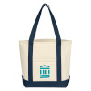 Thumbnail image for  Cotton Canvas Natural/Navy Tote Bag