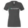 Thumbnail image for  Bella + Canvas Womens Asphalt V Neck Cotton T Shirt