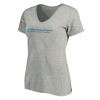 Thumbnail image for  Womens Plus Heather Grey V Neck T Shirt