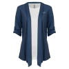 Thumbnail image for  Womens Navy Drape Front Cardigan Sweater 