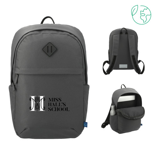 Miss Halls Repreve Charcoal Ocean Commuter Computer Backpack