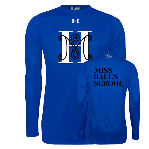 Under Armour Royal Long Sleeve Tech Tee - MHS Logo