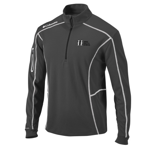  Columbia Charcoal Omni Wick Shotgun 1/4 Zip - MHS Horizontal