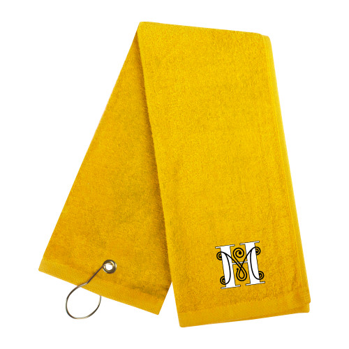  Gold Golf Towel - MHS Logo