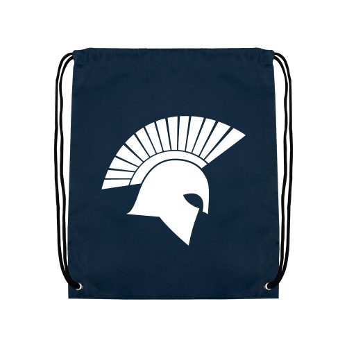  Navy Drawstring Backpack - Spartan Icon