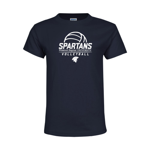  Youth Navy T Shirt - Volleyball Stacked