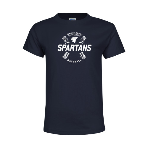  Youth Navy T Shirt - Baseball Seams