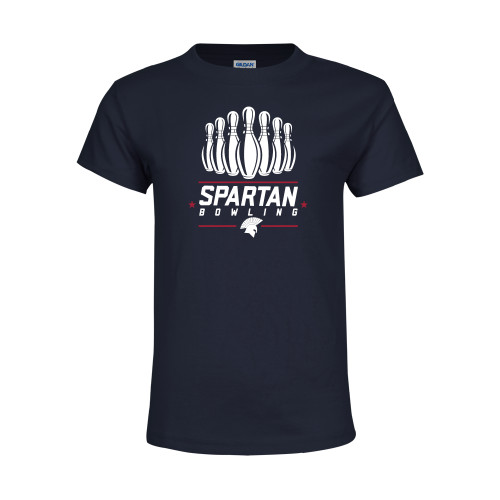  Youth Navy T Shirt - Spartans Bowling