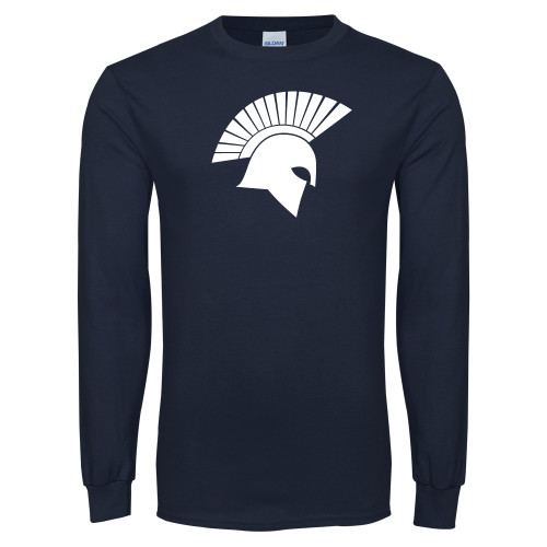  Navy Long Sleeve T-Shirt - Spartan Icon