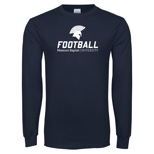  Navy Long Sleeve T-Shirt - Football