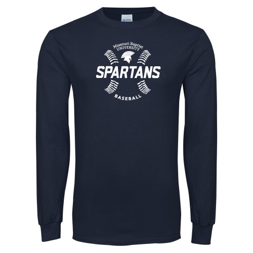  Navy Long Sleeve T-Shirt - Baseball Seams