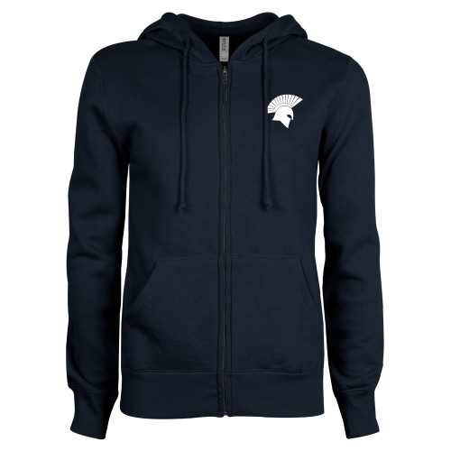 Missouri Baptist ENZA Womens Navy Fleece Full Zip Hoodie