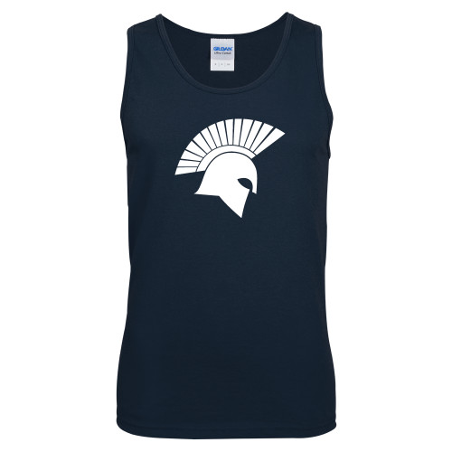  Navy Tank Top - Spartan Icon