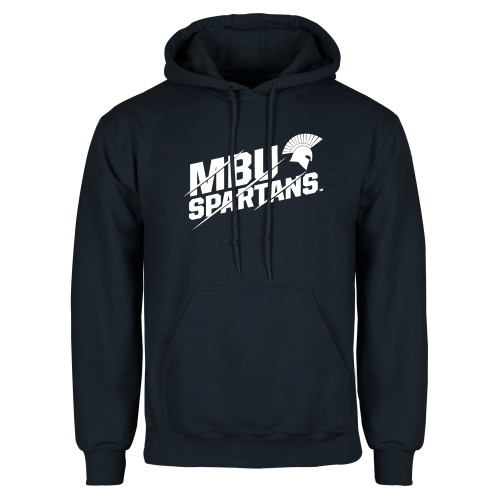  Navy Fleece Hoodie - MBU Spartans Slashes