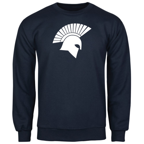  Navy Fleece Crew - Spartan Icon