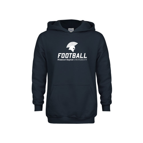  Youth Navy Fleece Hoodie - Football