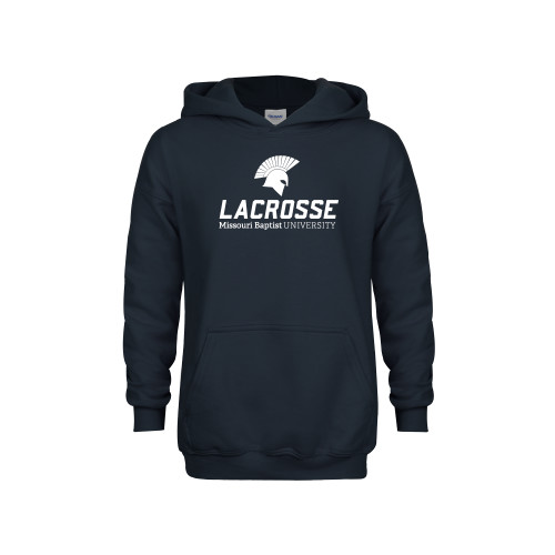  Youth Navy Fleece Hoodie - Lacrosse