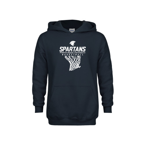  Youth Navy Fleece Hoodie - Basketball Net