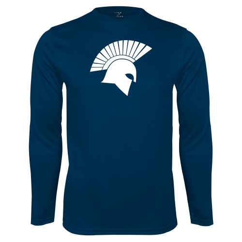  Navy Performance Long Sleeve Shirt - Spartan Icon