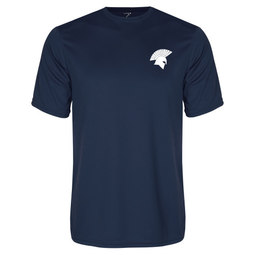  Navy Performance Tee - Spartan Icon