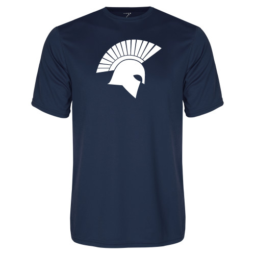  Navy Performance Tee - Spartan Icon