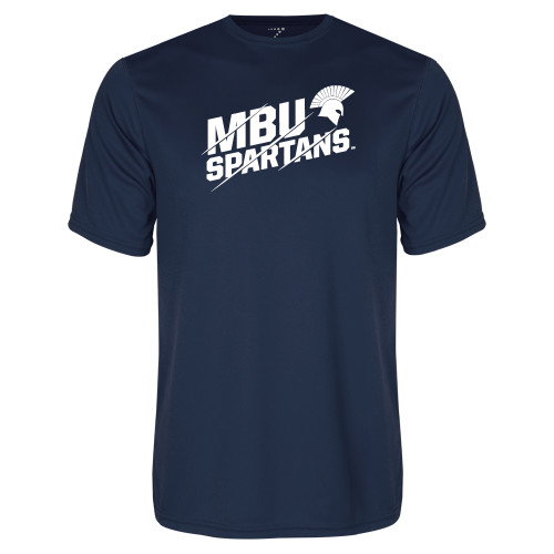  Navy Performance Tee - MBU Spartans Slashes
