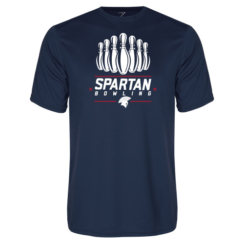  Navy Performance Tee - Spartans Bowling