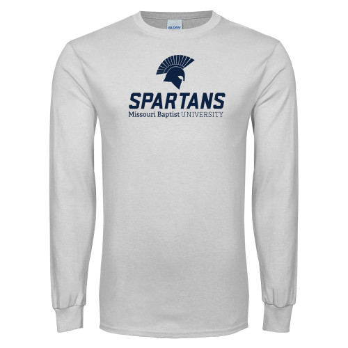  White Long Sleeve T Shirt - Primary Mark