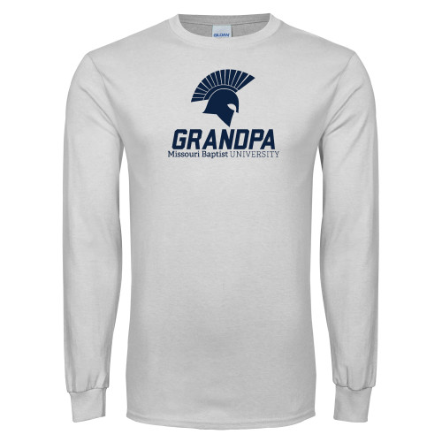  White Long Sleeve T Shirt - Grandpa