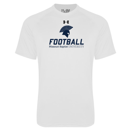  Under Armour White Tech Tee - Football