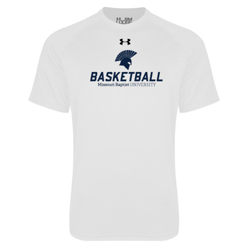  Under Armour White Tech Tee - Basketball