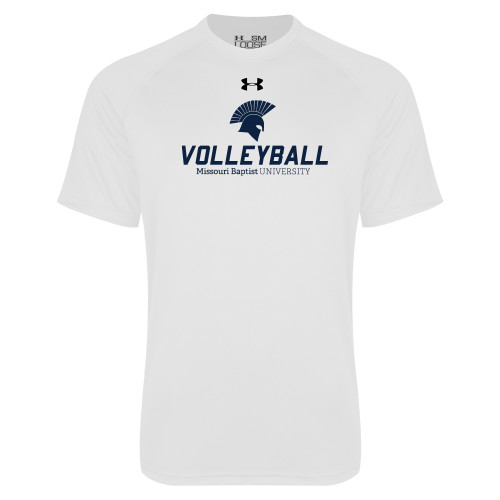  Under Armour White Tech Tee - Volleyball