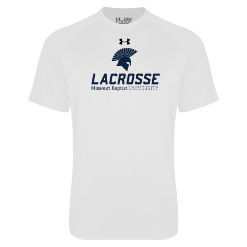  Under Armour White Tech Tee - Lacrosse