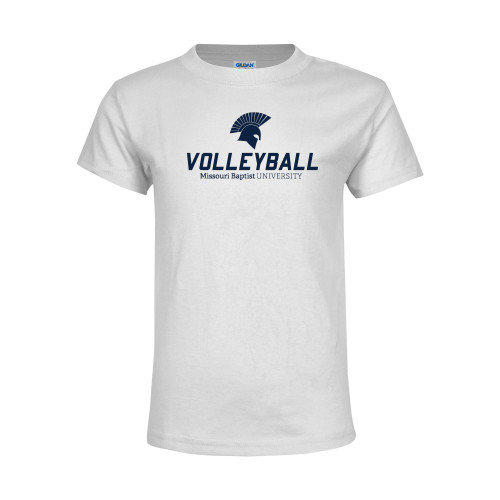  Youth White T Shirt - Volleyball
