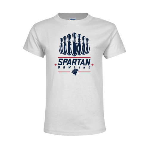  Youth White T Shirt - Spartans Bowling