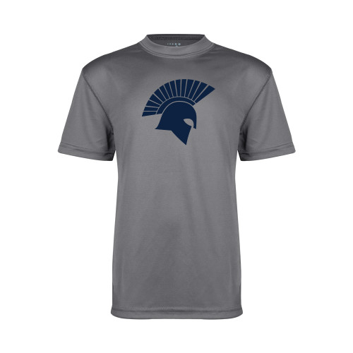  Youth Performance Grey Concrete Tee - Spartan Icon