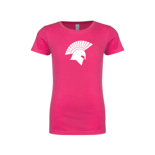  Next Level Girls Fuchsia Fashion Fit T Shirt - Spartan Icon