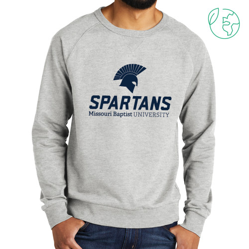  Allmade Light Grey Organic French Terry Crewneck Sweatshirt - Primary Mark