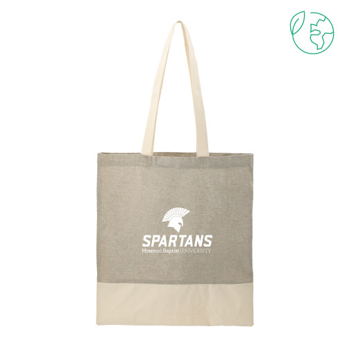  Split Recycled Grey Cotton Twill Convention Tote - Primary Mark