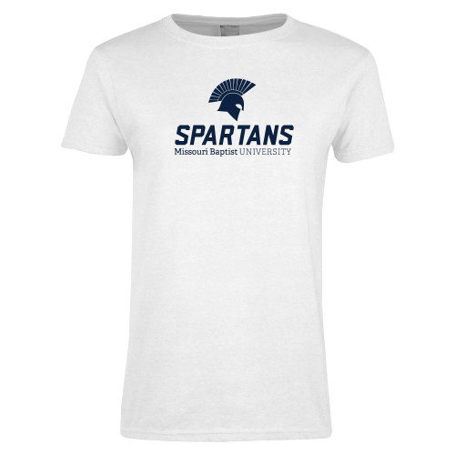  Womens White Short Sleeve Tee - Primary Mark