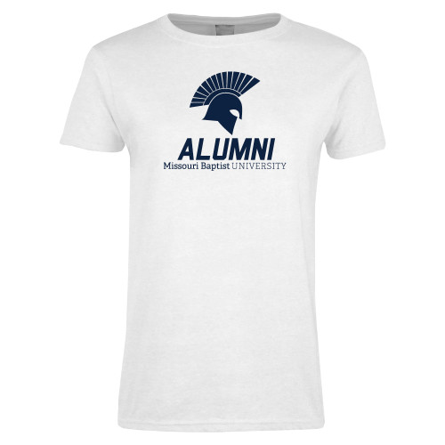 Womens White Short Sleeve Tee - Alumni